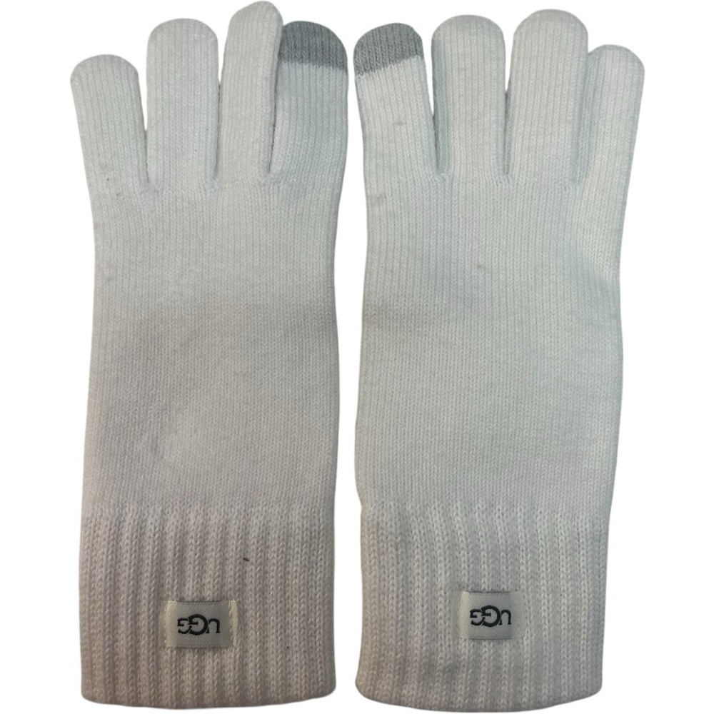 Ugg Wool Blend Knit Tech Glove Ivory White